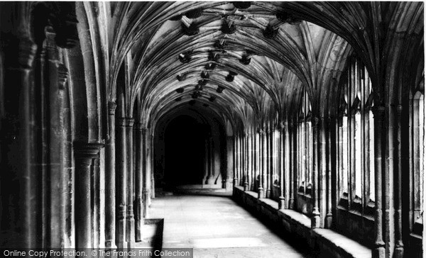 Photo of Lacock, The Cloisters, Lacock Abbey c.1955
