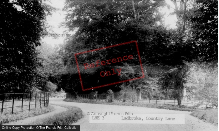 Photo of Ladbroke, Country Lane c.1960