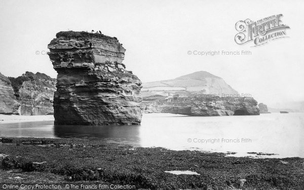 Photo of Ladram Bay, 1890