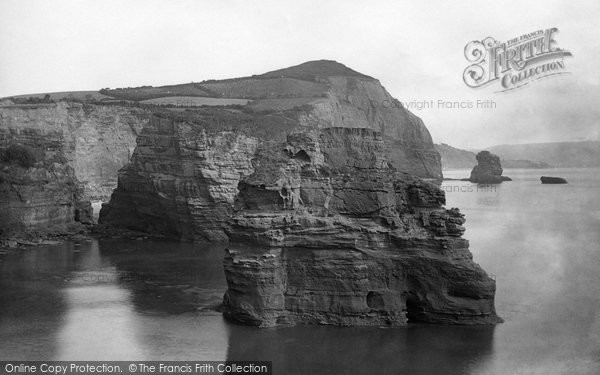 Photo of Ladram Bay, 1890