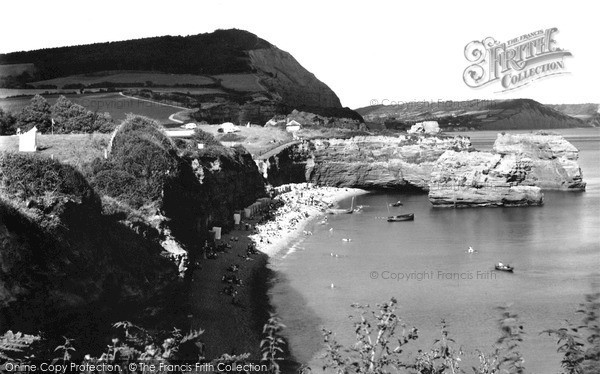 Photo of Ladram Bay, Beach And Rocks c.1949