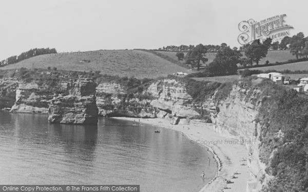 Photo of Ladram Bay, c.1950