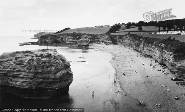Photo of Ladram Bay, c.1960