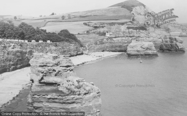 Photo of Ladram Bay, c.1960