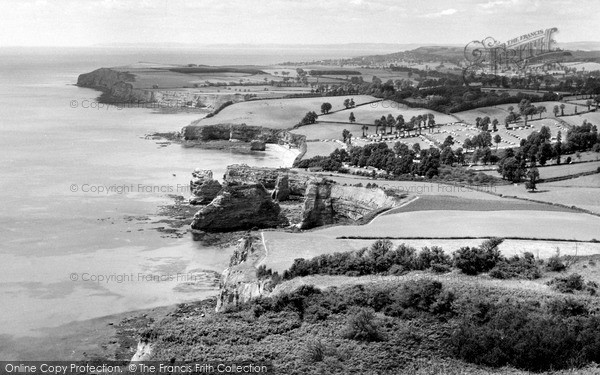Photo of Ladram Bay, From High Peak c.1960