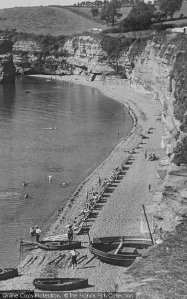 Photo of Ladram Bay, From The Steps c.1950