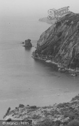High Peak And Cliffs c.1955, Ladram Bay