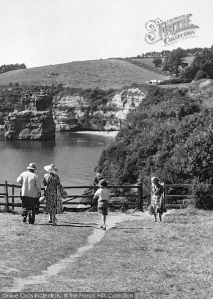 Photo of Ladram Bay, Path From Three Rocks Cafe c.1950