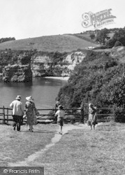Path From Three Rocks Cafe c.1950, Ladram Bay