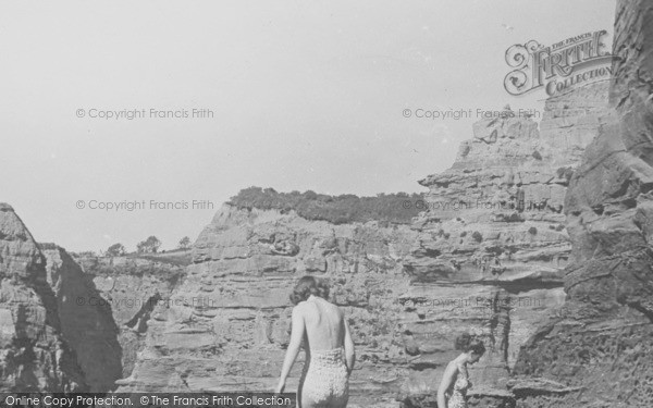 Photo of Ladram Bay, Rocks And Cliffs c.1955