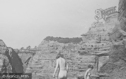 Rocks And Cliffs c.1955, Ladram Bay