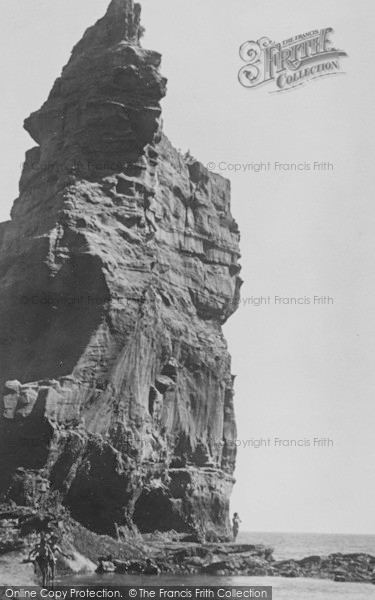 Photo of Ladram Bay, Rocks And Pool c.1955