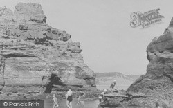 Rocks And Pools c.1955, Ladram Bay