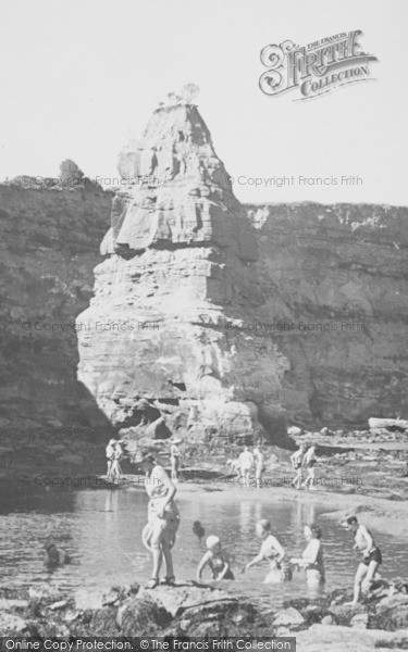 Photo of Ladram Bay, Rocks And Pools c.1955