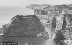 Sandy Cove From The Cliffs c.1955, Ladram Bay