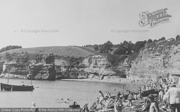 Photo of Ladram Bay, The Beach c.1950