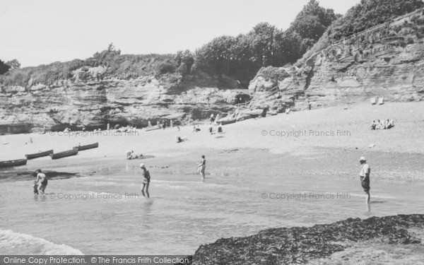 Photo of Ladram Bay, The Beach c.1960