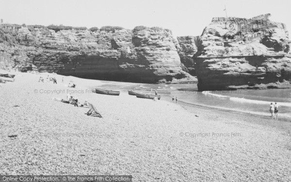 Photo of Ladram Bay, The Beach c.1960