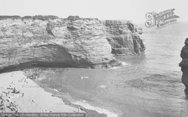 Photo of Ladram Bay, The Beach c.1960