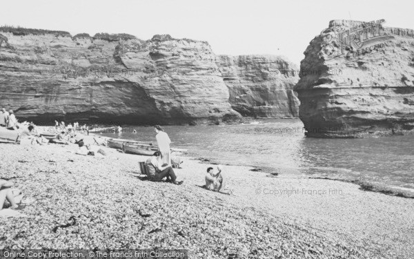 Photo of Ladram Bay, The Beach c.1960