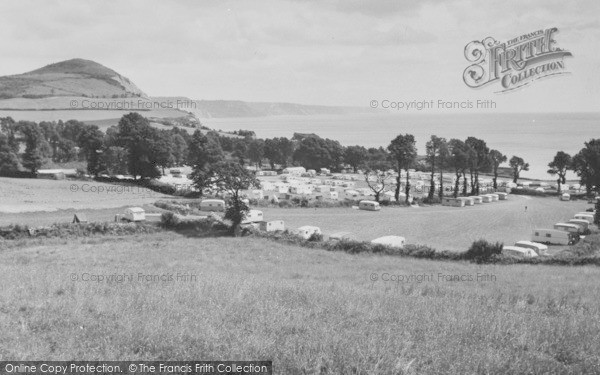 Photo of Ladram Bay, The Caravan Site c.1960
