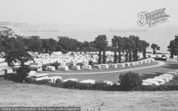 Photo of Ladram Bay, The Caravan Site c.1960