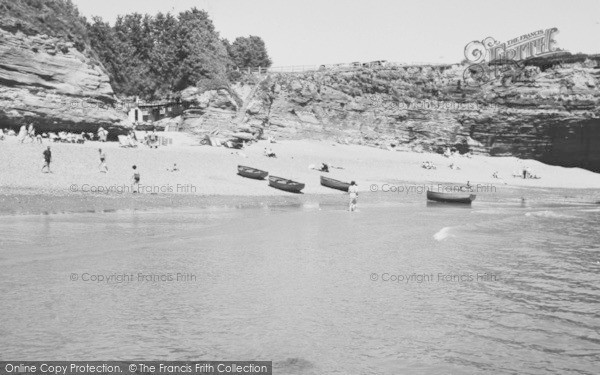 Photo of Ladram Bay, The Cliffs And The Beach c.1960