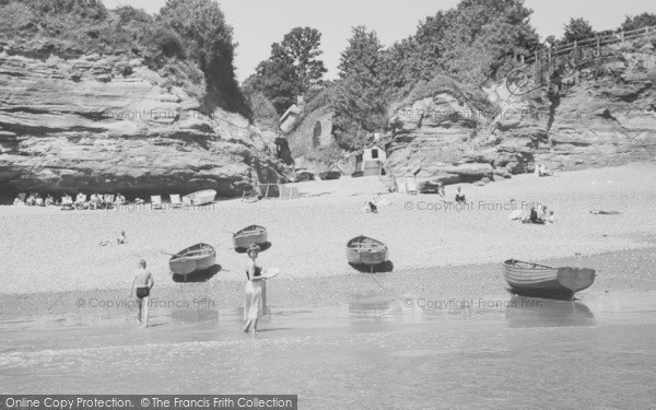 Photo of Ladram Bay, The Cliffs From The Beach c.1960