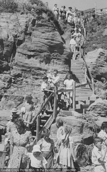 Photo of Ladram Bay, The Steps c.1955