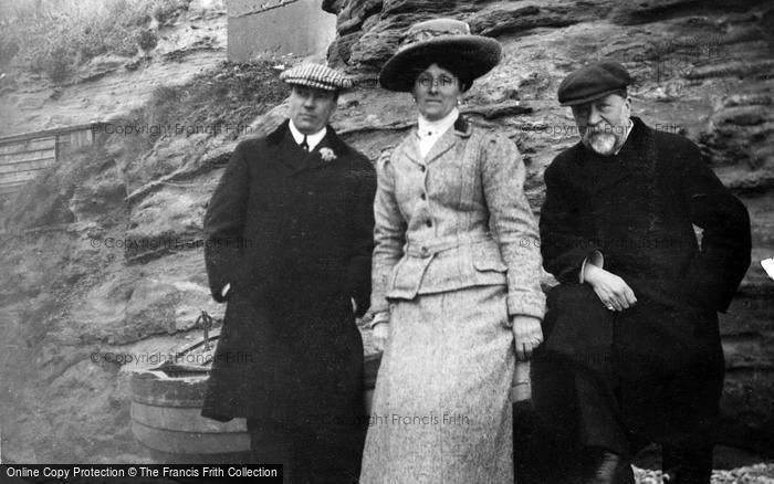 Photo of Ladram Bay, Visitors 1910