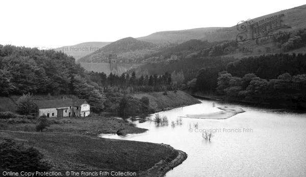 Photo of Ladybower, Reservoir And Derwent Dam c.1955