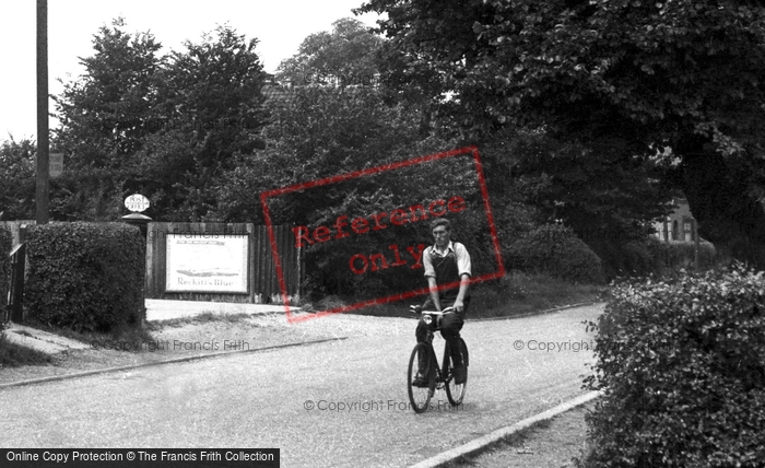 Photo of Laindon, A Cyclist On Wash Road c.1955