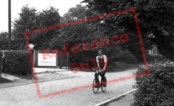 A Cyclist On Wash Road c.1955, Laindon