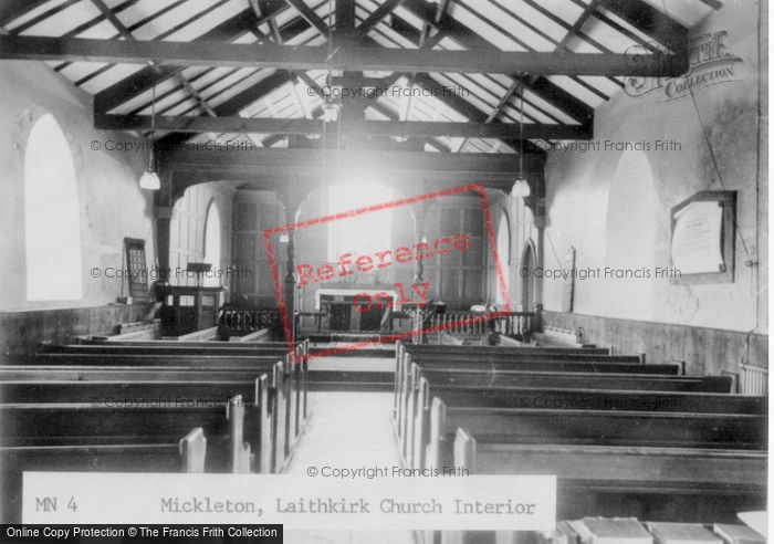 Photo of Laithkirk, The Church Interior c.1955