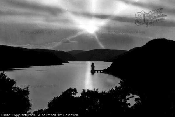 Photo of Lake Vyrnwy, At Sunset c.1955