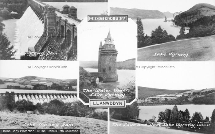 Photo of Lake Vyrnwy, Composite c.1955