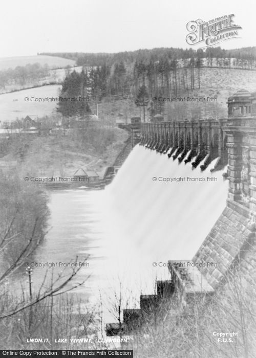 Photo of Lake Vyrnwy, The Dam c.1955