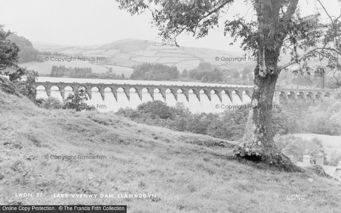 Photo of Lake Vyrnwy, The Dam c.1955