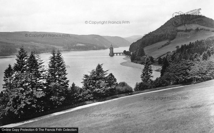 Photo of Lake Vyrnwy, The Straining Tower c.1955