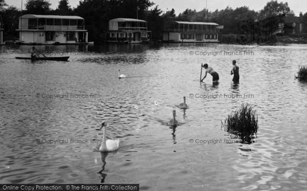 Photo of Laleham, Houseboats And Bathers 1934
