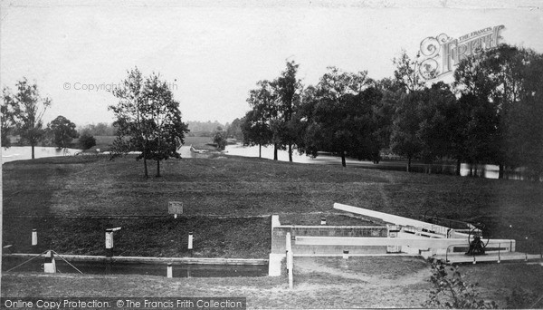 Photo of Laleham, The Lock c.1880