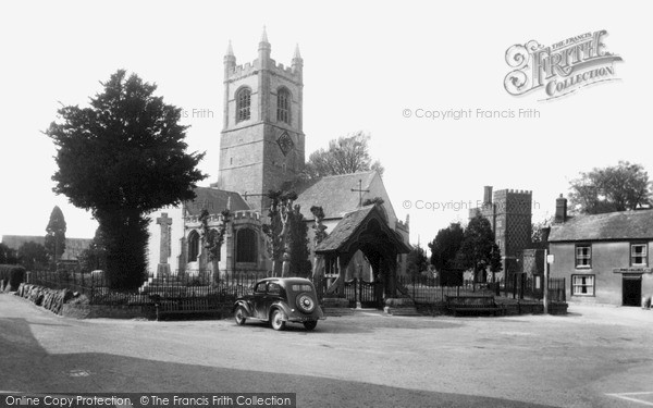 Photo of Lambourn, Church Of St Michael And All Angels And Market Square c.1955