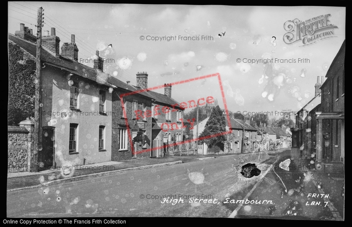 Photo of Lambourn, High Street c.1955