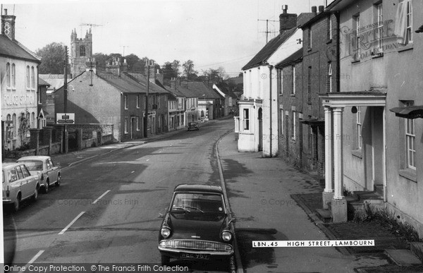 Photo of Lambourn, High Street c.1965