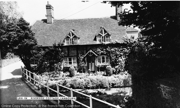 Photo of Lambourn, Riverside Cottage c.1955