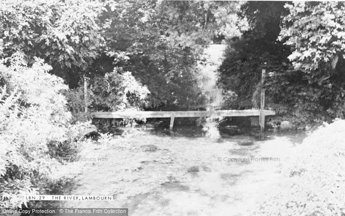 Photo of Lambourn, The River c.1955