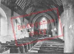 Church Of Ss Tyfai And Faith, Interior c.1955, Lamphey