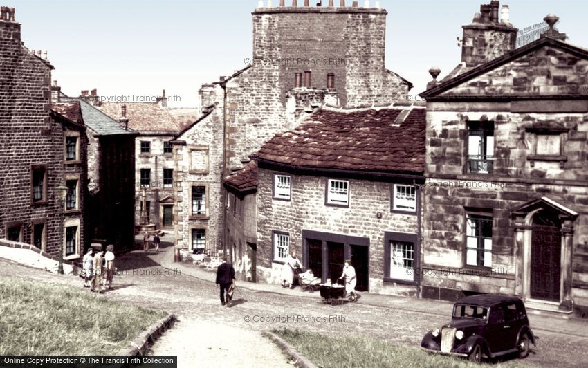 Lancaster, from Castle Hill c1950