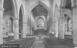 St Mary's Church Interior 1912, Lancaster