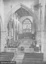 St Mary's Church Interior 1912, Lancaster